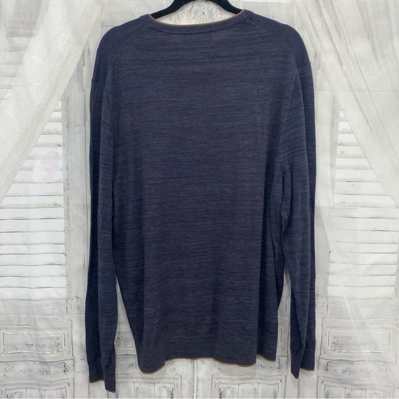 Hart Schaffner Marx Size XL Blue Wool Crew Neck Pullover Sweater Long Sleeve NEW - Picture 8 of 10